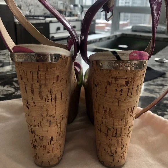 Jimmy Cho Floral Wedges - Picture 4 of 4